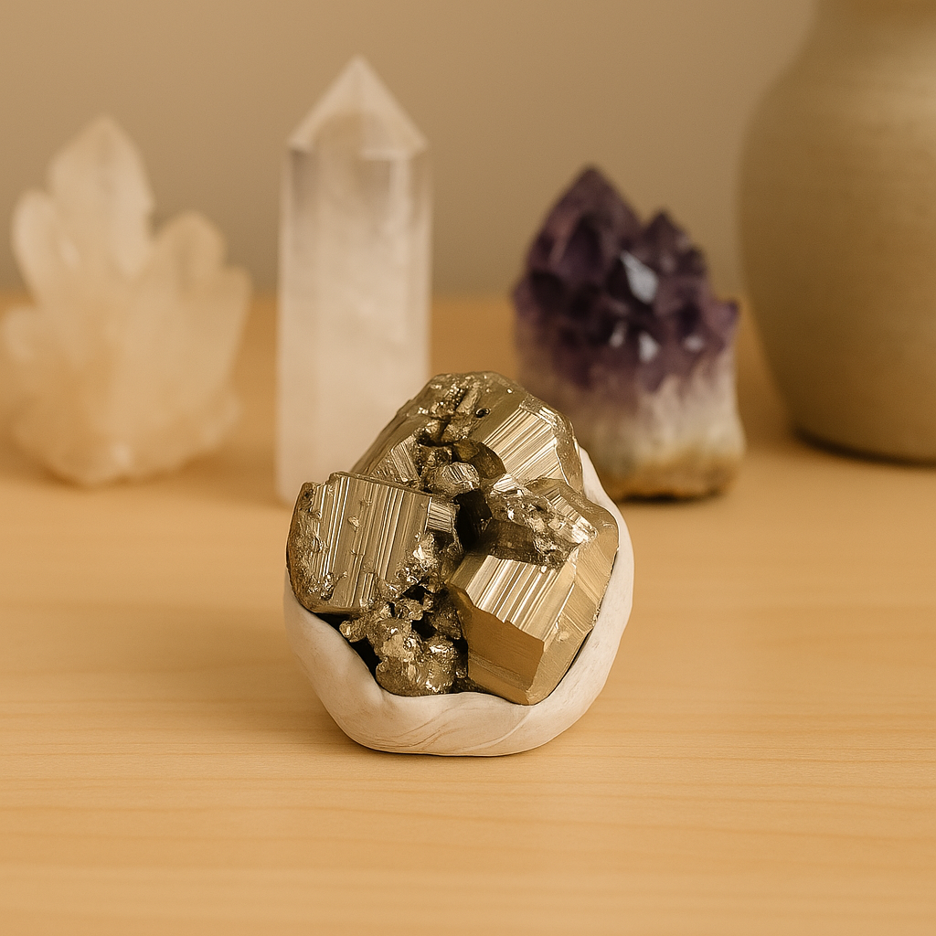 GOLDEN PYRITE SMALL CLUSTER