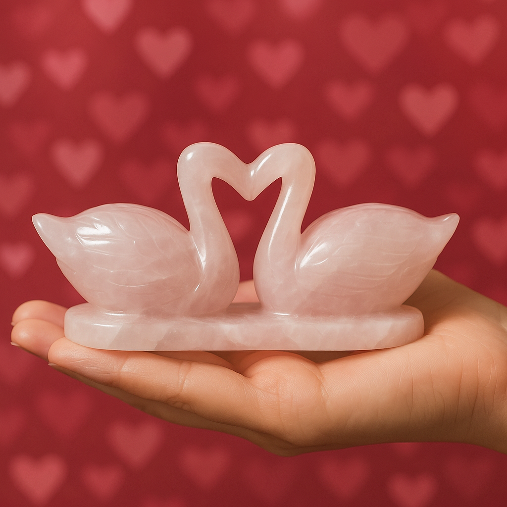 rose quartz couple culster