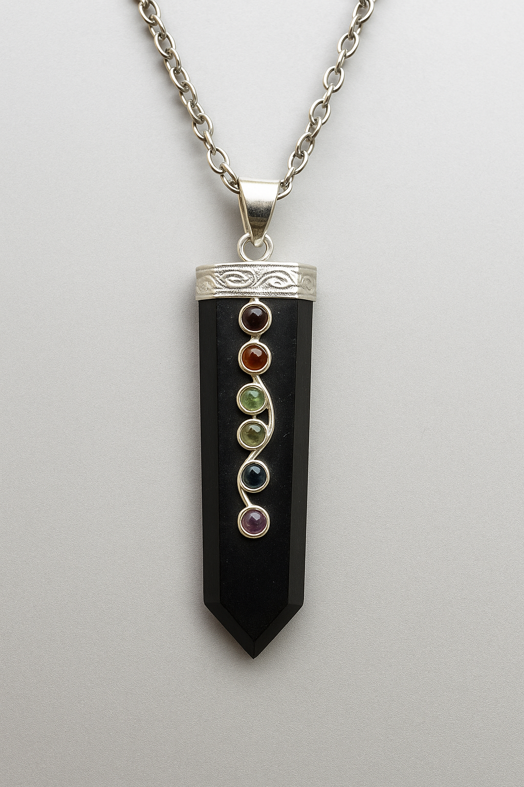 Black tourmaline pendant