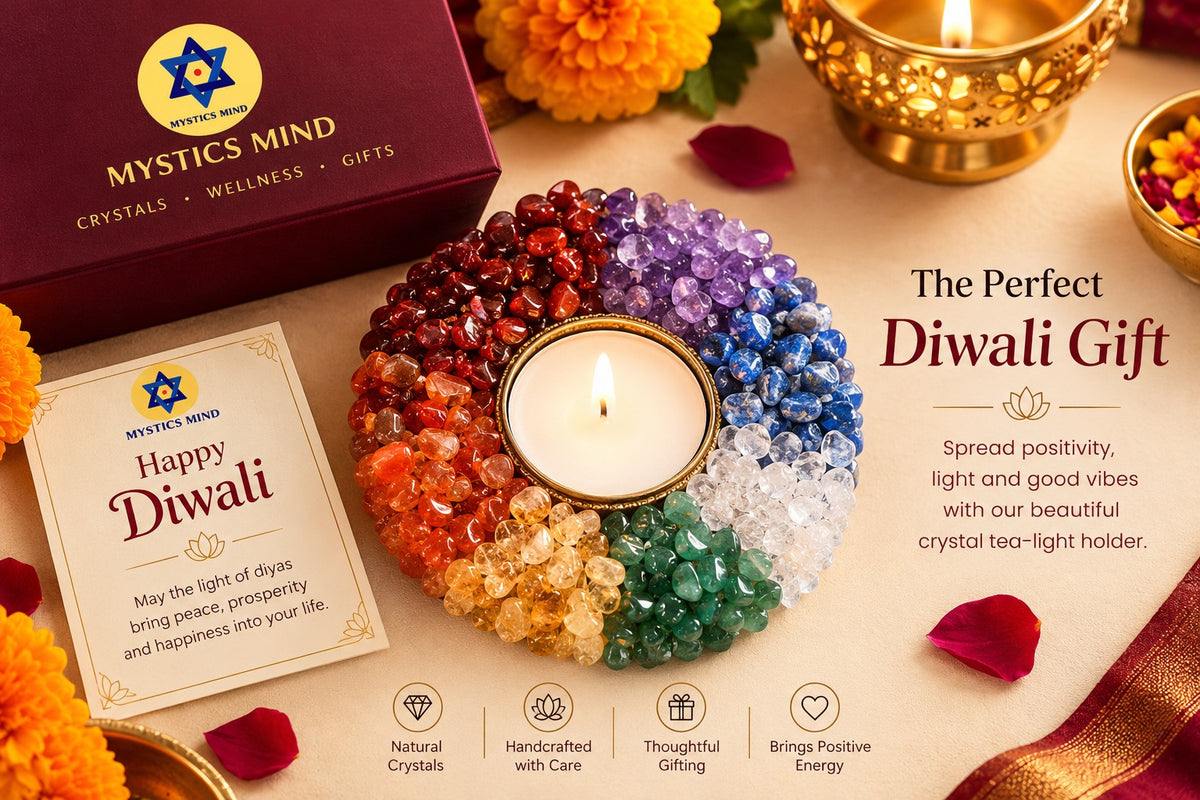 7 Chakra Crystal Diya – A Premium Diwali Gift for Positivity, Peace & Harmony