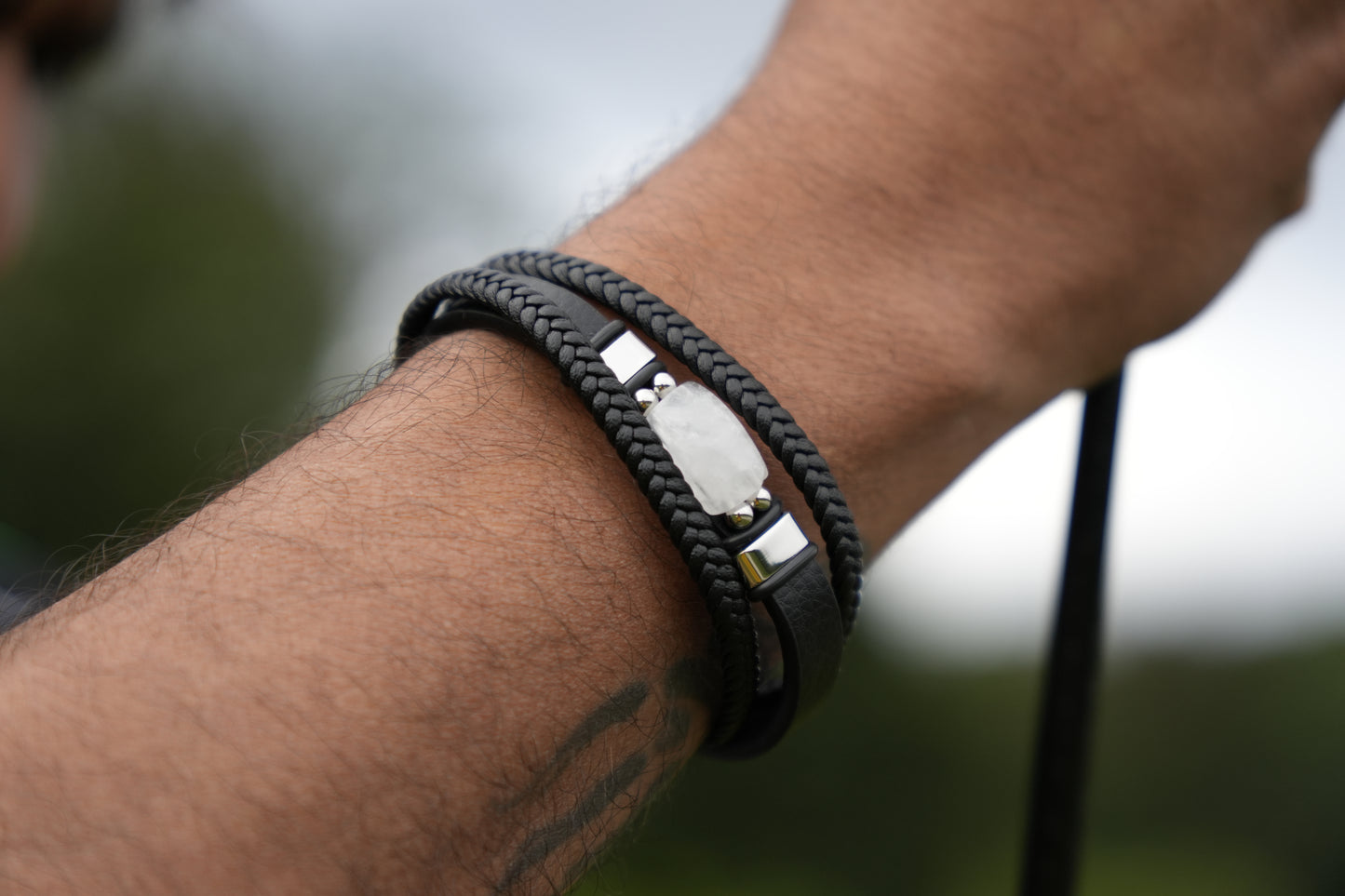 Clear Quartz Energy Balance Wrist Bracelet