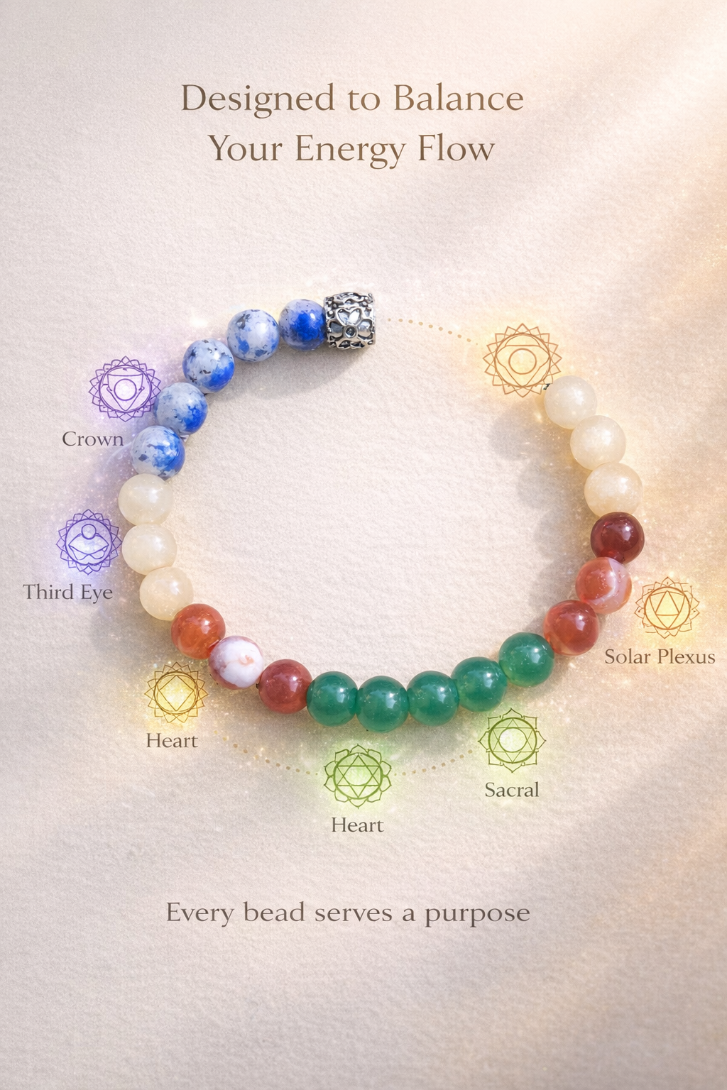 Debt Relief & Financial Stability Healing Bracelet | Wealth Protection Crystal Combo