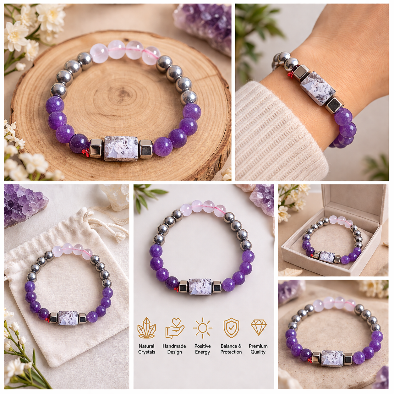 Relationship Healing Bracelet | Love, Harmony & Emotional Balance Crystal Bracelet