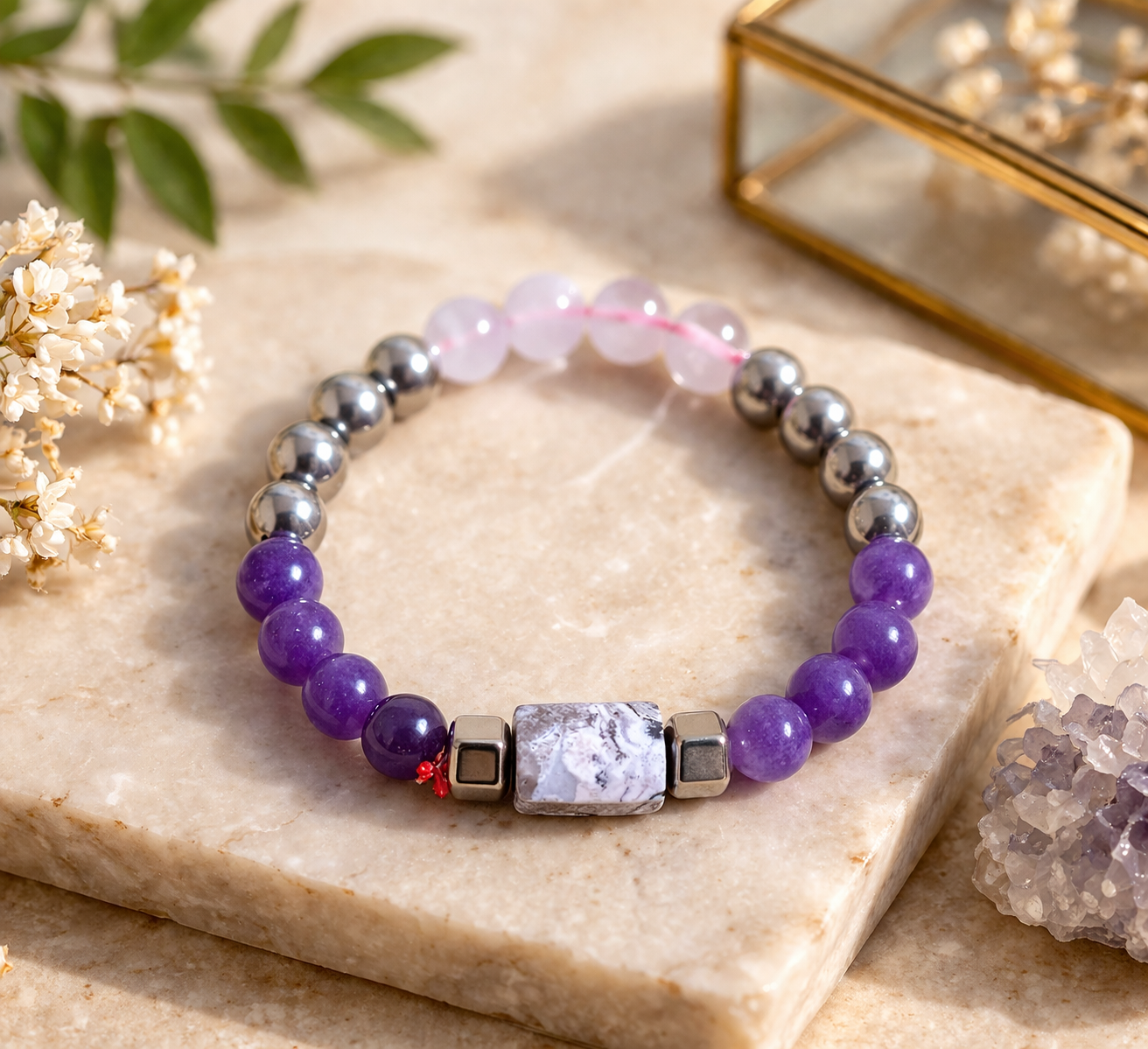 Relationship Healing Bracelet | Love, Harmony & Emotional Balance Crystal Bracelet