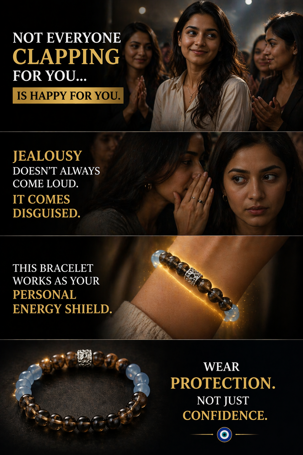 Relationship Protection Bracelet – Overcome Jealousy, Negative Energy & Emotional Imbalance | Energy Shield Healing Bracelet