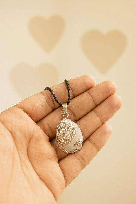 CLEAR QUARTZ IN GERMAN SILVER