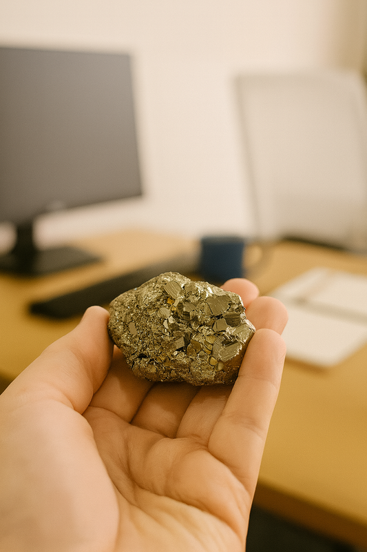 GOLDEN PYRITE CLUSTER