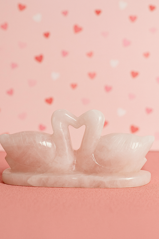 rose quartz couple culster