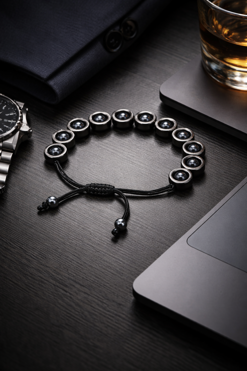 Hematite Ring Bracelet – Grounded Power & Protection