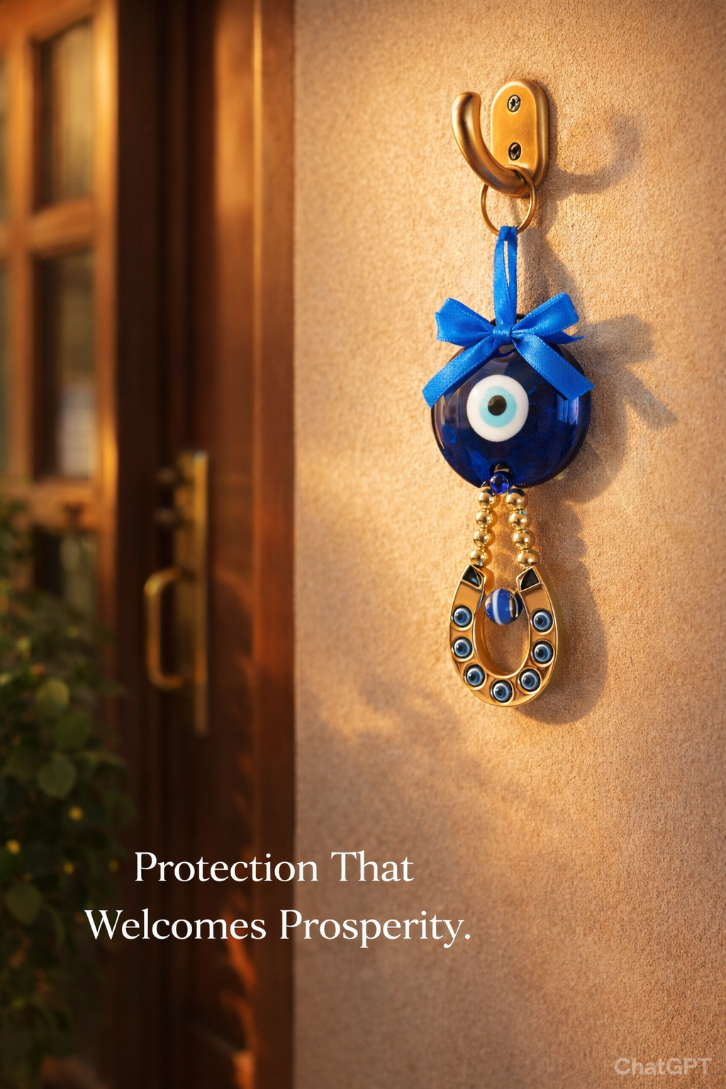 Evil Eye Prosperity Door Charm – Protection & Abundance Hanging (2 Variants)