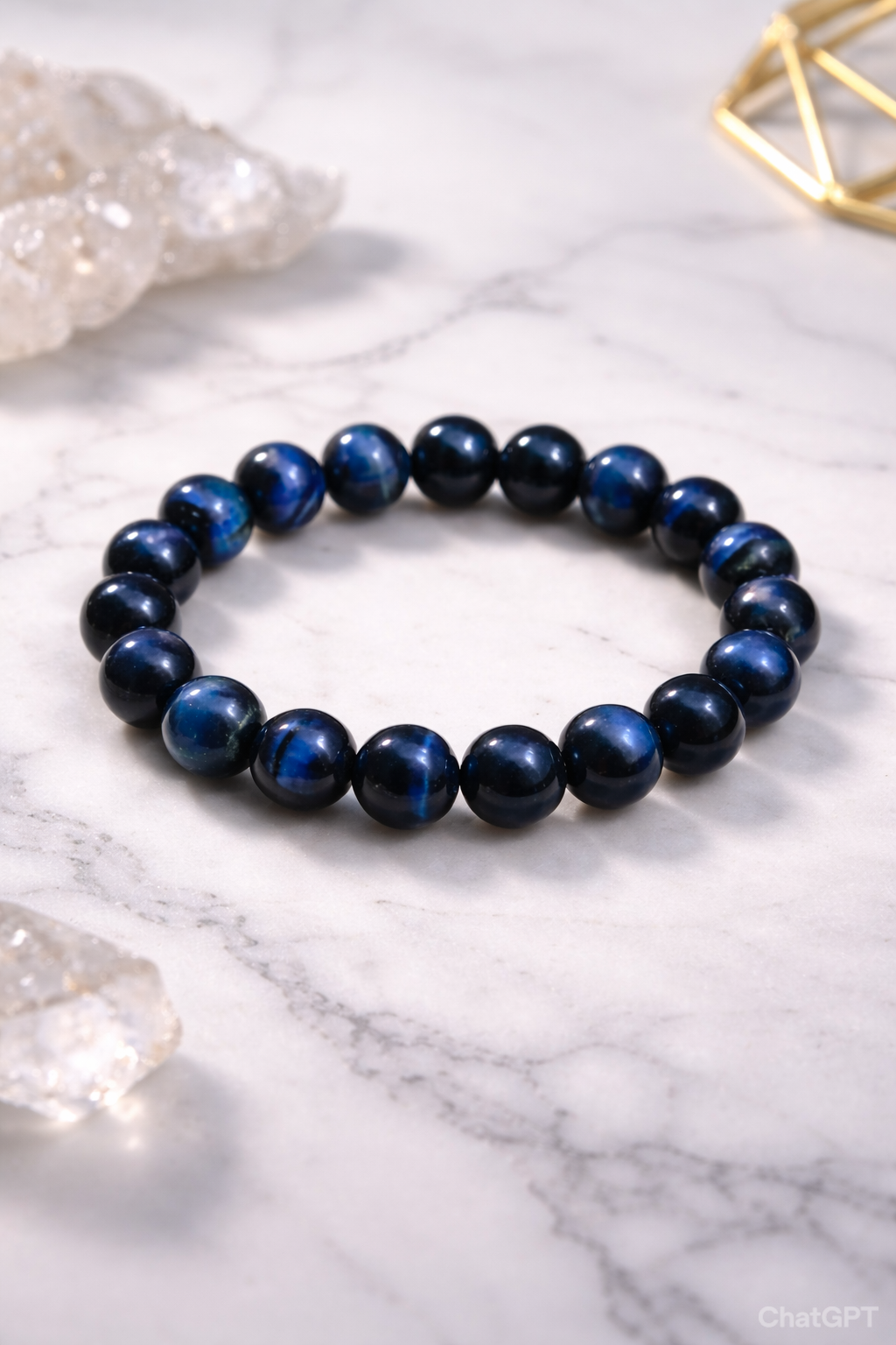 Blue Tiger Eye Bracelet – Protection & Confidence Energy Band