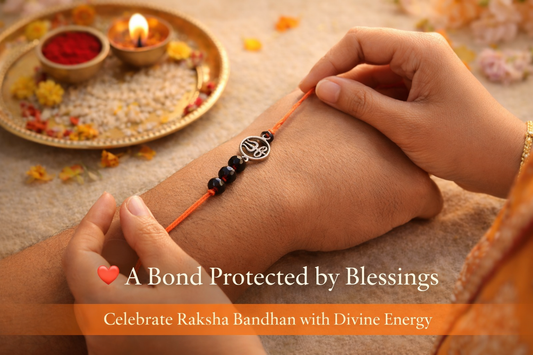 Trishula with Thrinethra Rakhi – Divine Protection Spiritual Rakhi Bracelet | Shiva Blessing Rakhi for Brother | Handmade Raksha Bandhan Sacred Thread