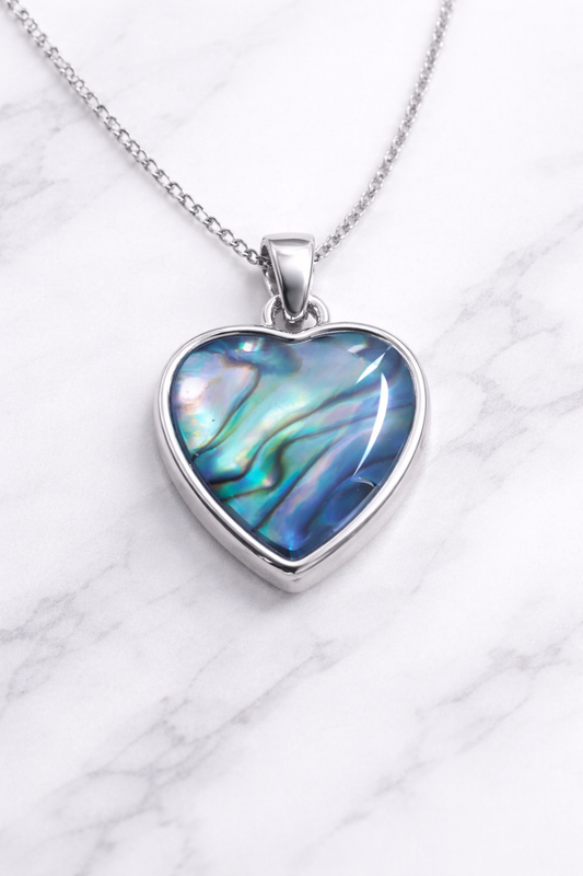 Abalone Shell Heart Pendant