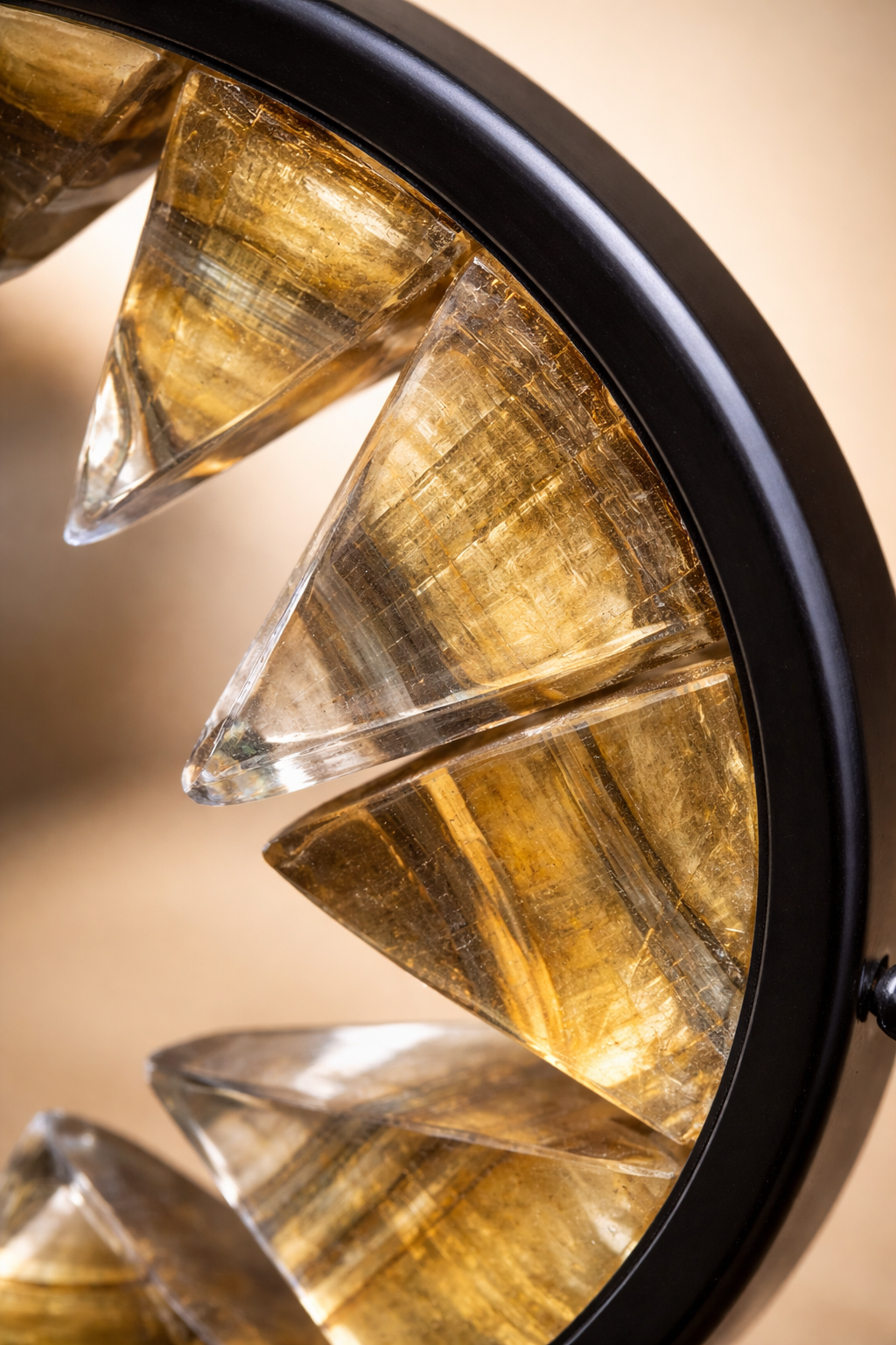 Yellow Fluorite Lamp
