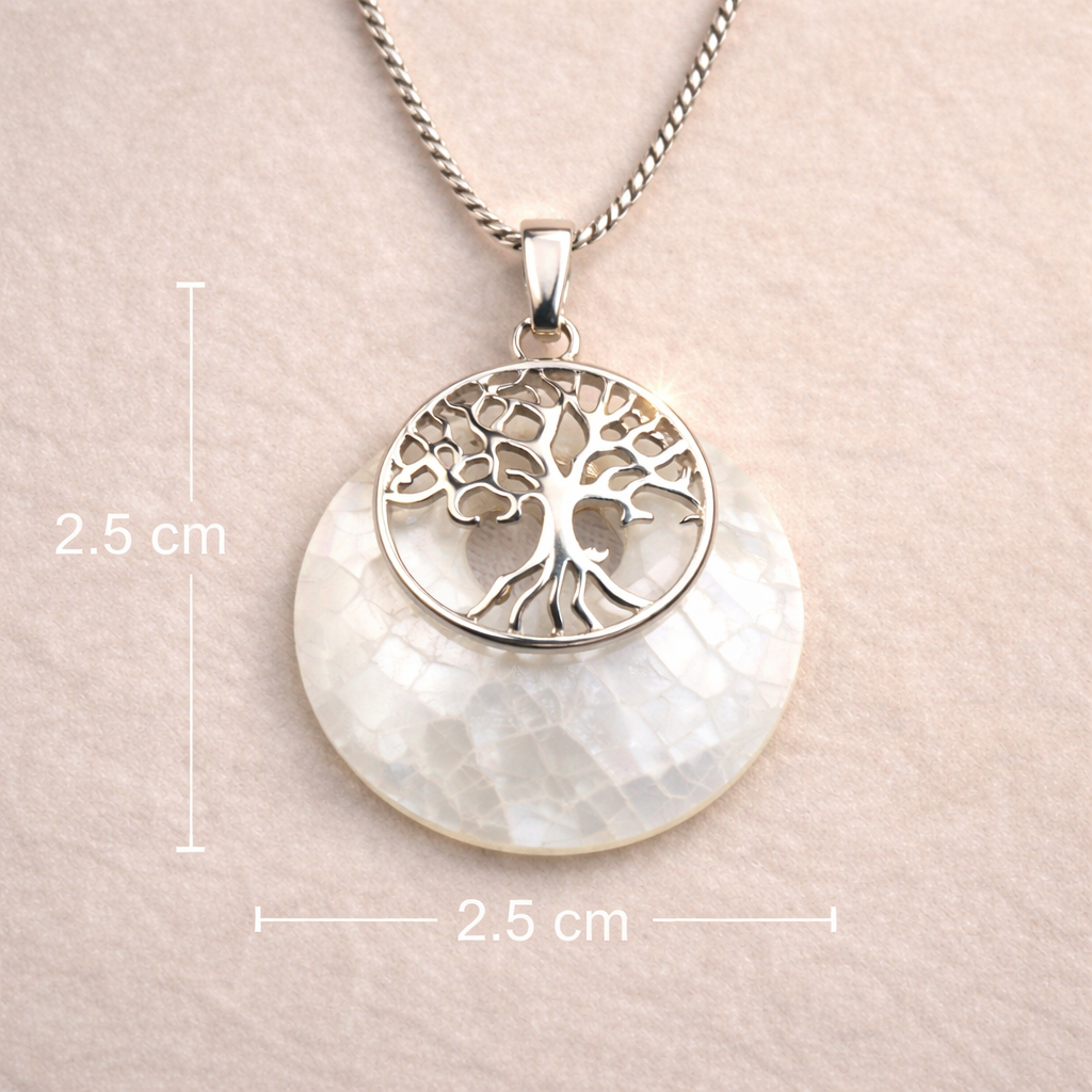 Mother of Pearl Tree of Life Pendant