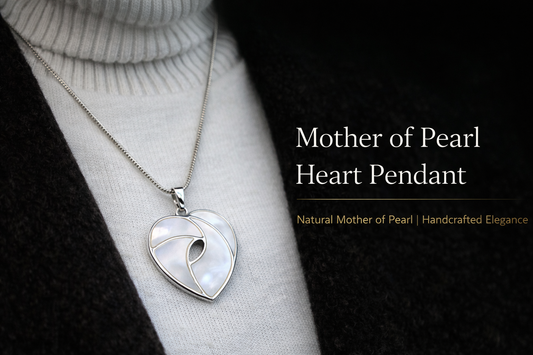 Mother of Pearl Heart Pendant