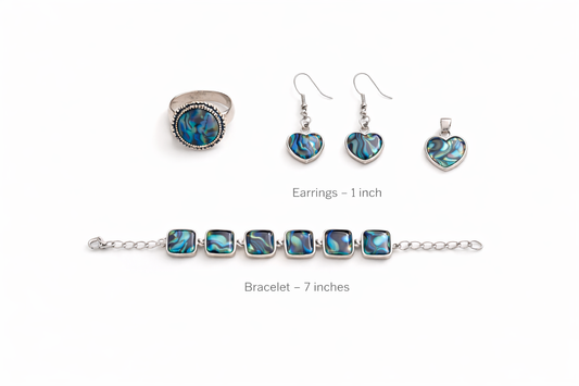 Abalone Shell Jewelry Combo Set