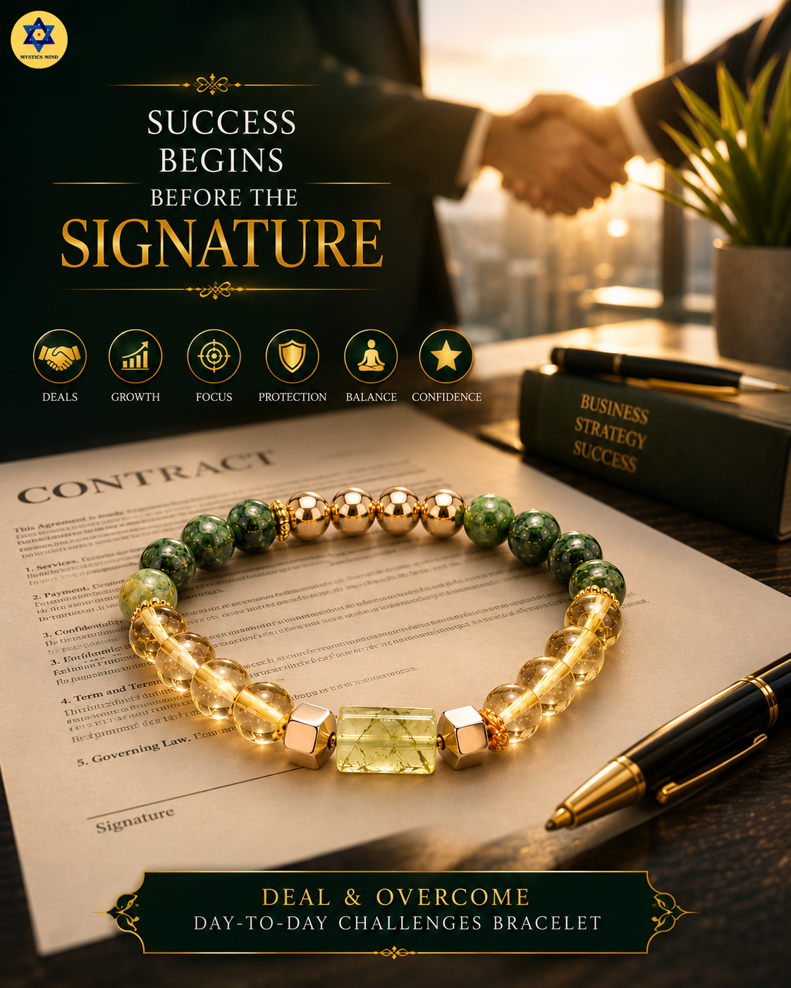 Deal & Overcome Day-to-Day Challenges Bracelet | Confidence, Focus & Positive Energy