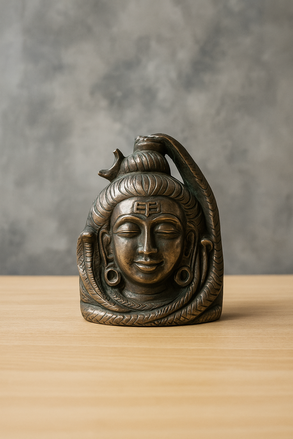 golden pyrite shiva head