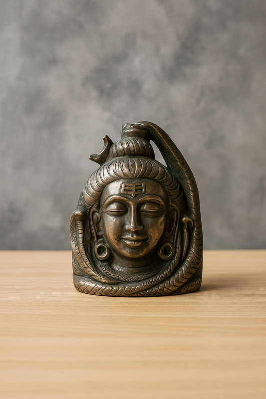 golden pyrite shiva head