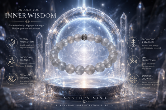 Natural Iolite Bracelet – Intuition, Clarity & Spiritual Awakening Crystal Bracelet
