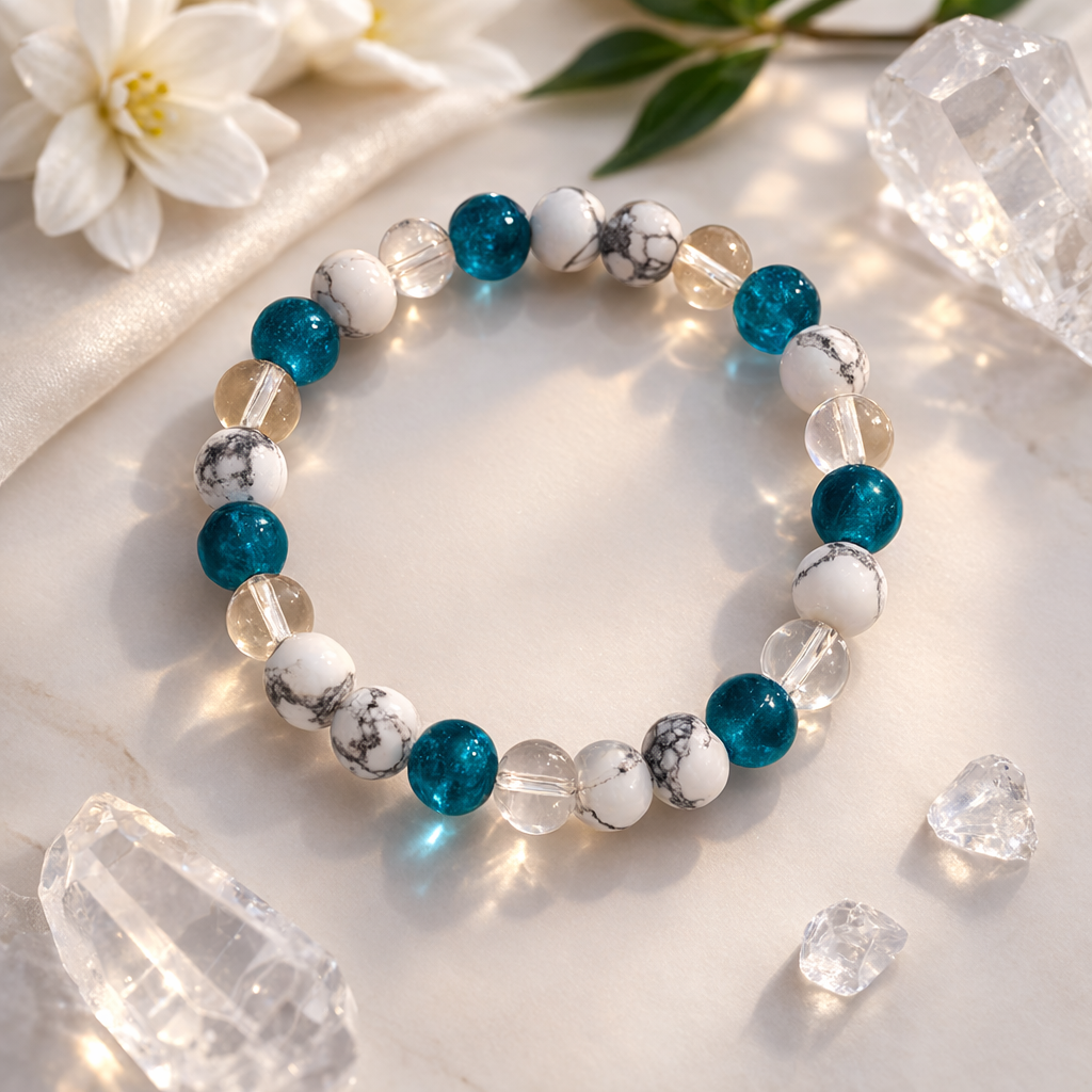 Capricorn Success Crystal Bracelet – Stability, Focus & Emotional Balance Combo