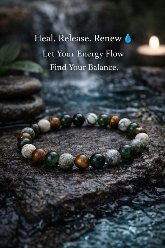 Taurus Zodiac Bracelet – Natural Stone Healing Bracelet for Wealth, Stability & Grounding Energy