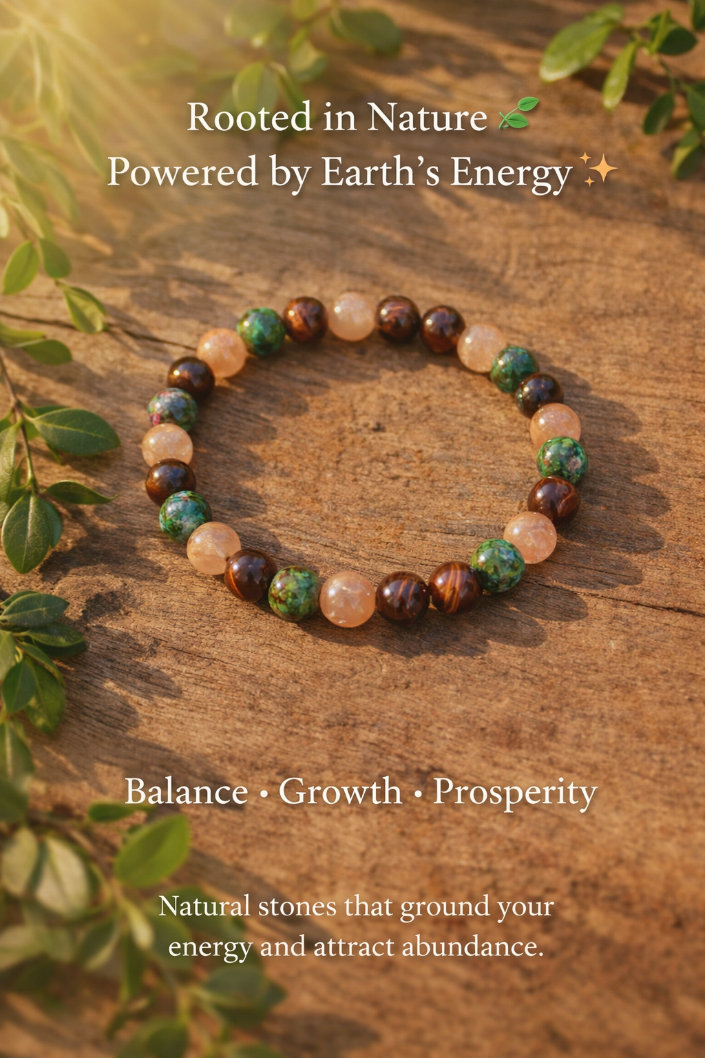 Aquarius Zodiac Energy Bracelet – Wealth, Balance & Confidence Crystal Combo