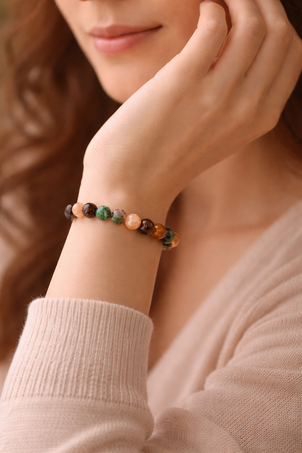 Aquarius Zodiac Energy Bracelet – Wealth, Balance & Confidence Crystal Combo