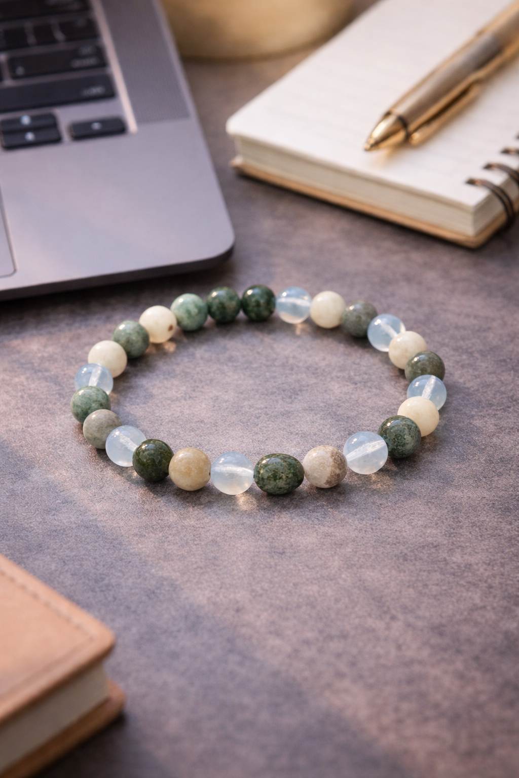 Libra Zodiac Crystal Bracelet – Balance, Harmony & Emotional Healing Energy Bracelet