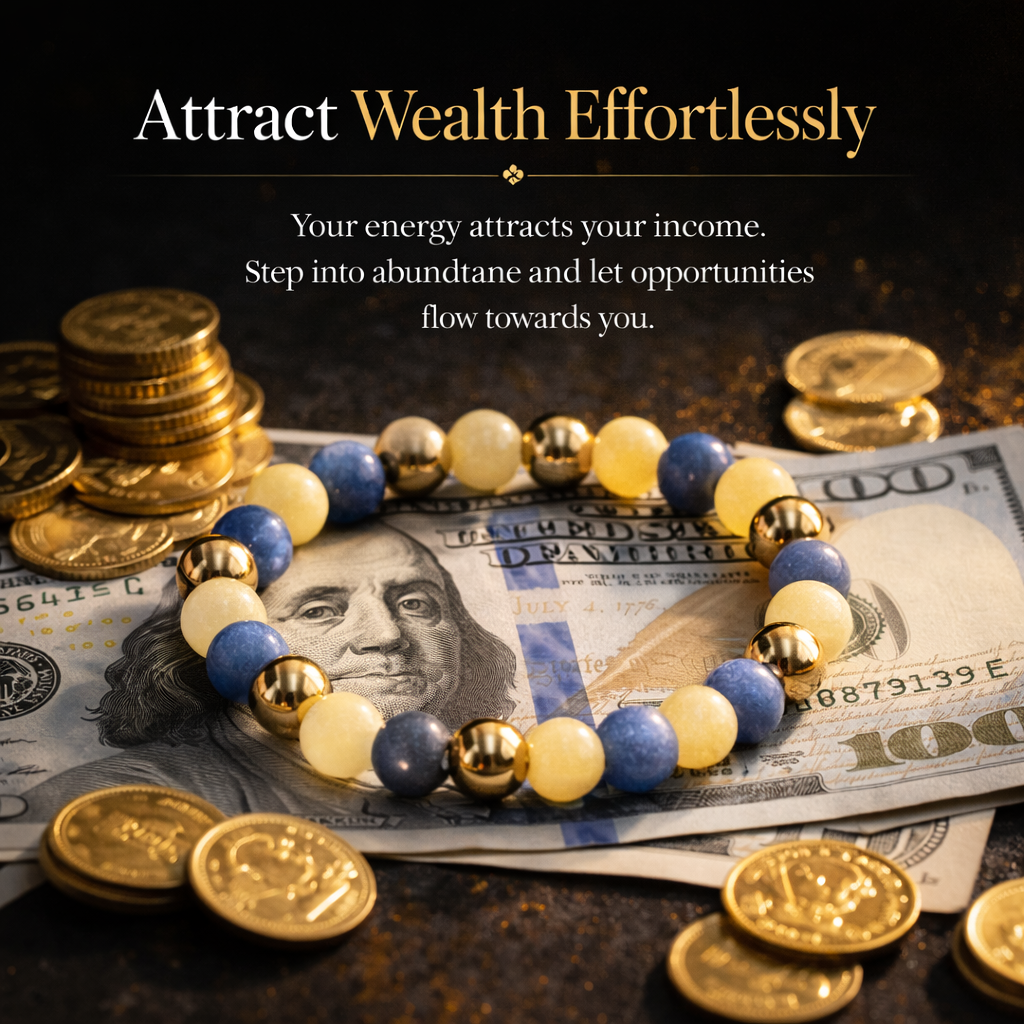 Virgo Zodiac Bracelet – Focus, Clarity & Wealth Energy Crystal Bracelet