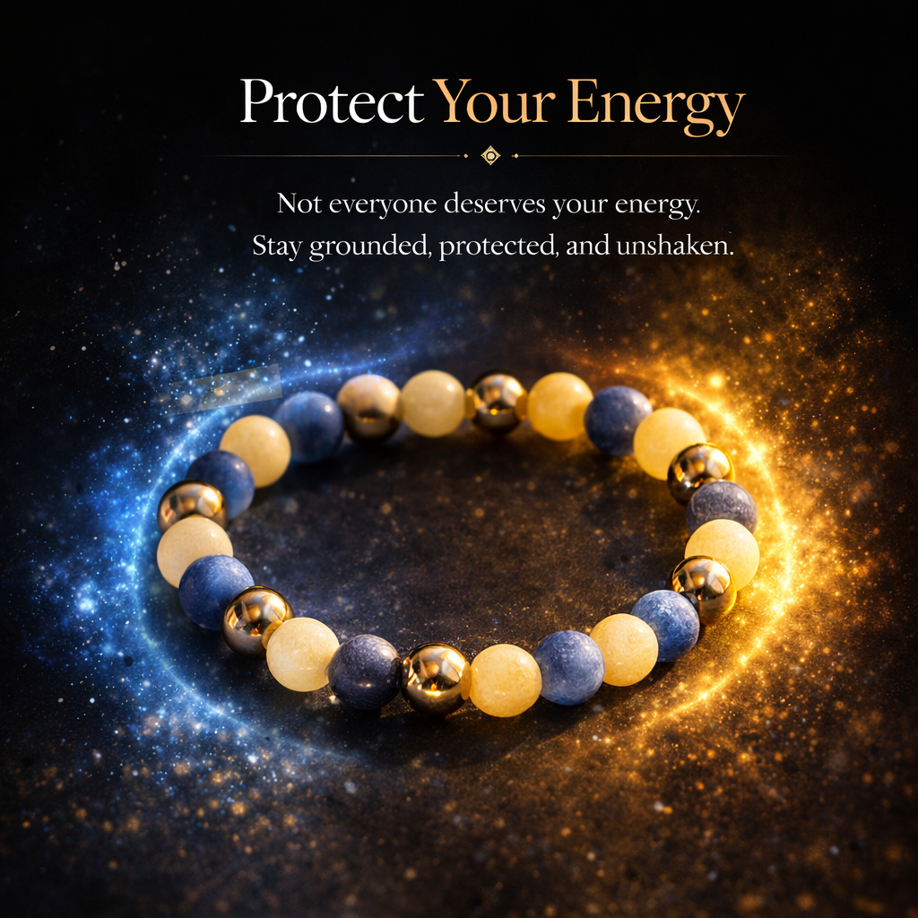 Virgo Zodiac Bracelet – Focus, Clarity & Wealth Energy Crystal Bracelet