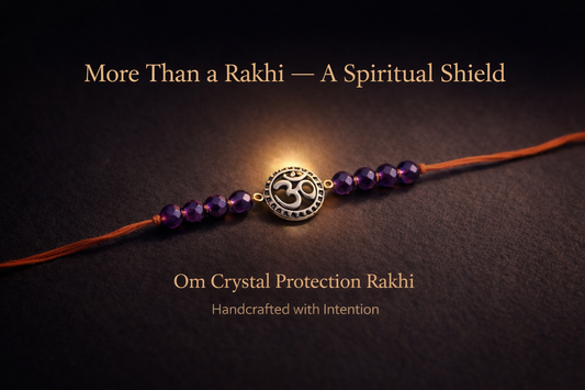 Om Evil Eye With Tanzanite  – Spiritual Healing Crystal Rakhi