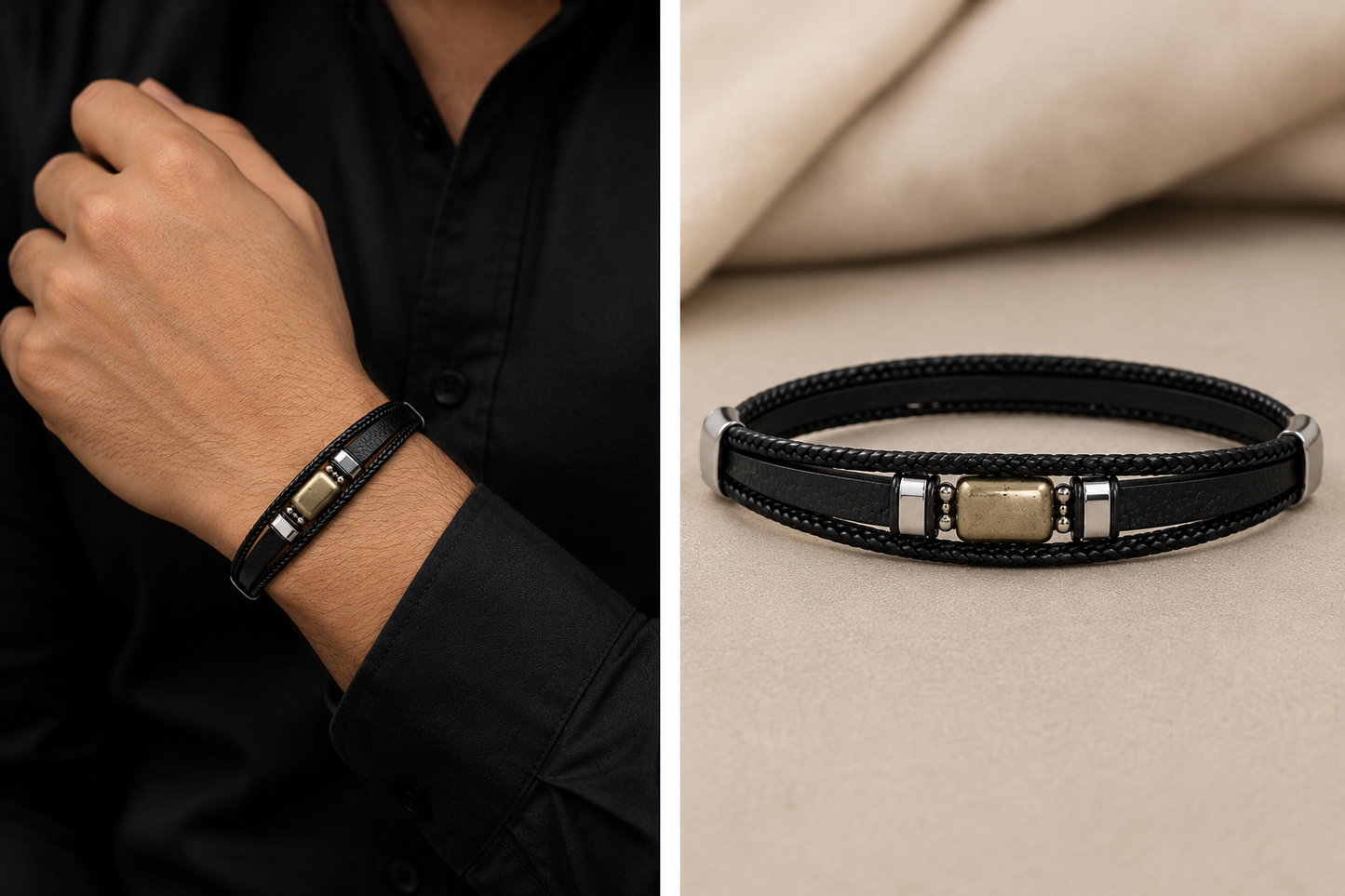 Golden Pyrite Wealth Attraction Wrist Bracelet