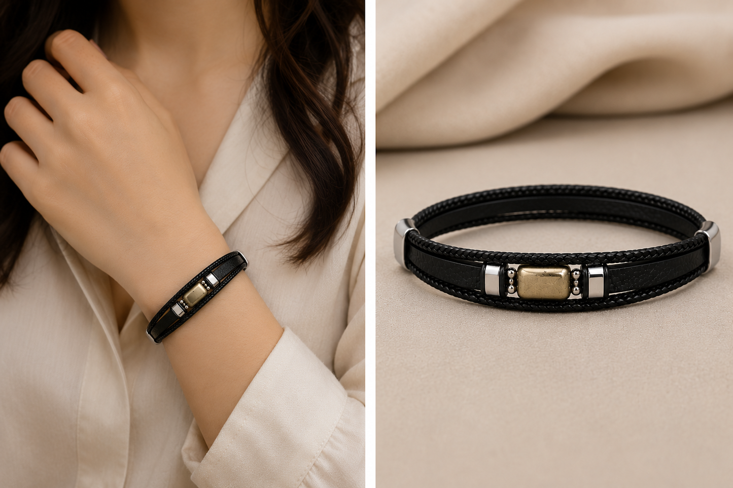 Golden Pyrite Wealth Attraction Wrist Bracelet