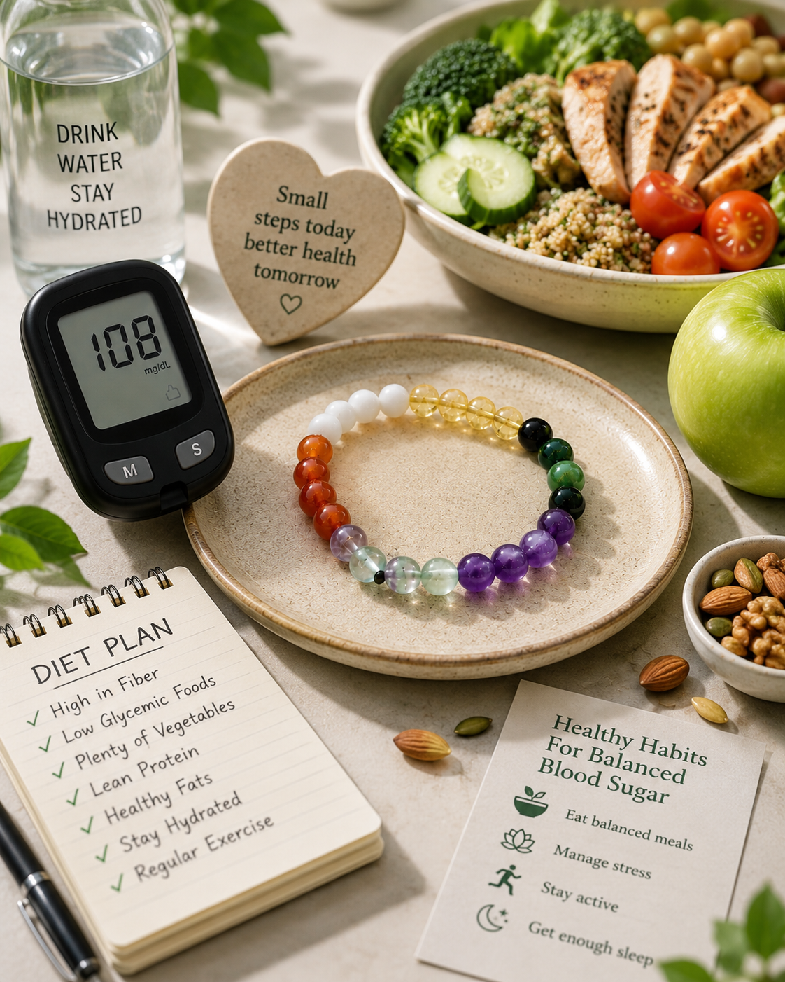 Blood Sugar Balance Crystal Bracelet