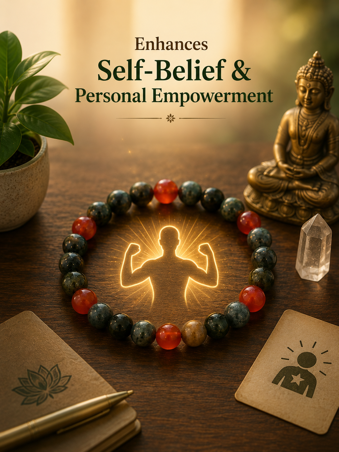 Financial Abundance Bracelet for Wealth, Success & Positive Energy | Manifest Prosperity & Confidence