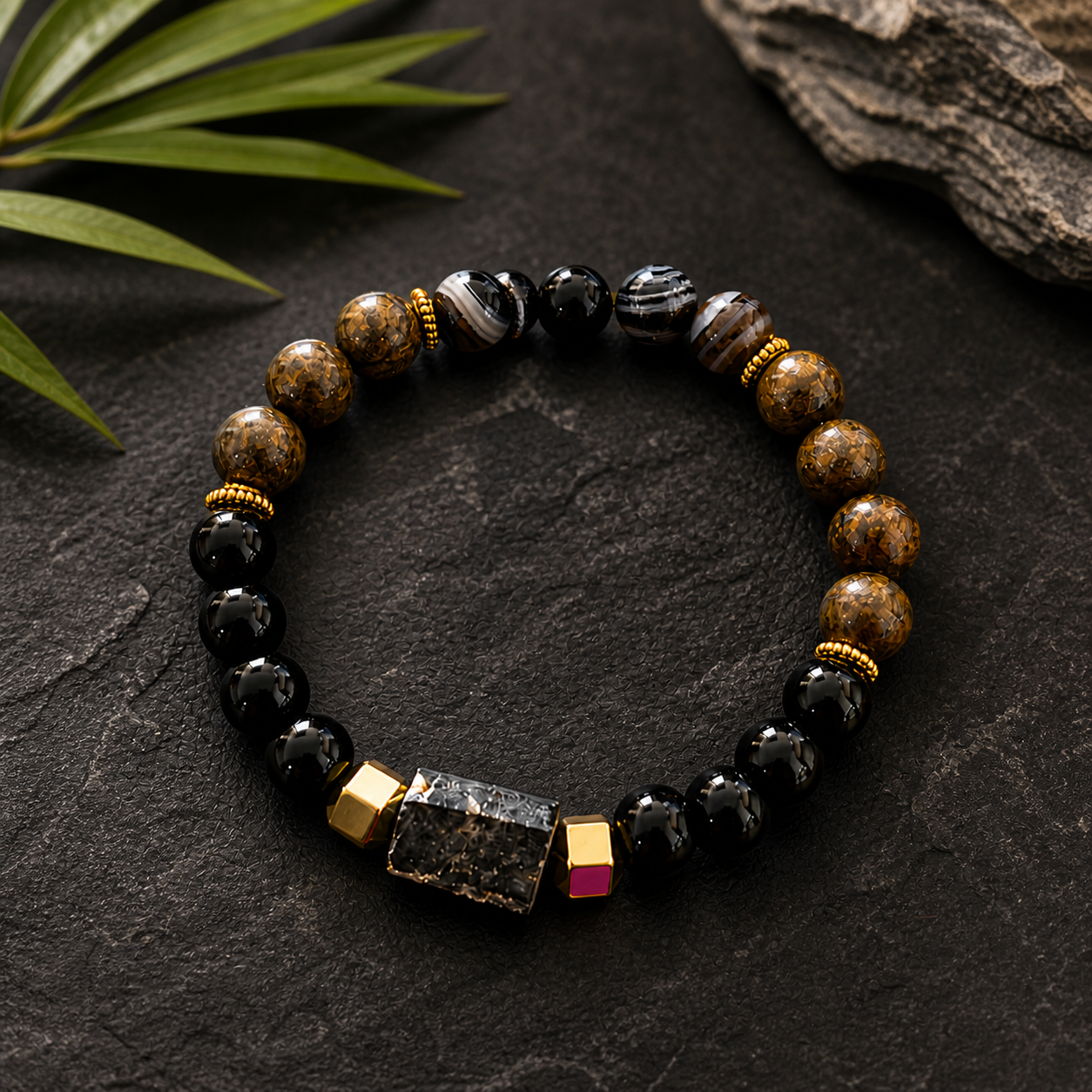 Enhanced Protection Bracelet for Self & Family | Energy Shielding Crystal Bracelet
