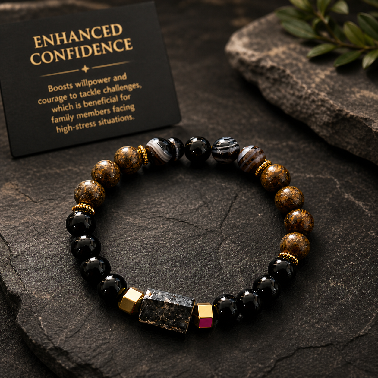 Enhanced Protection Bracelet for Self & Family | Energy Shielding Crystal Bracelet