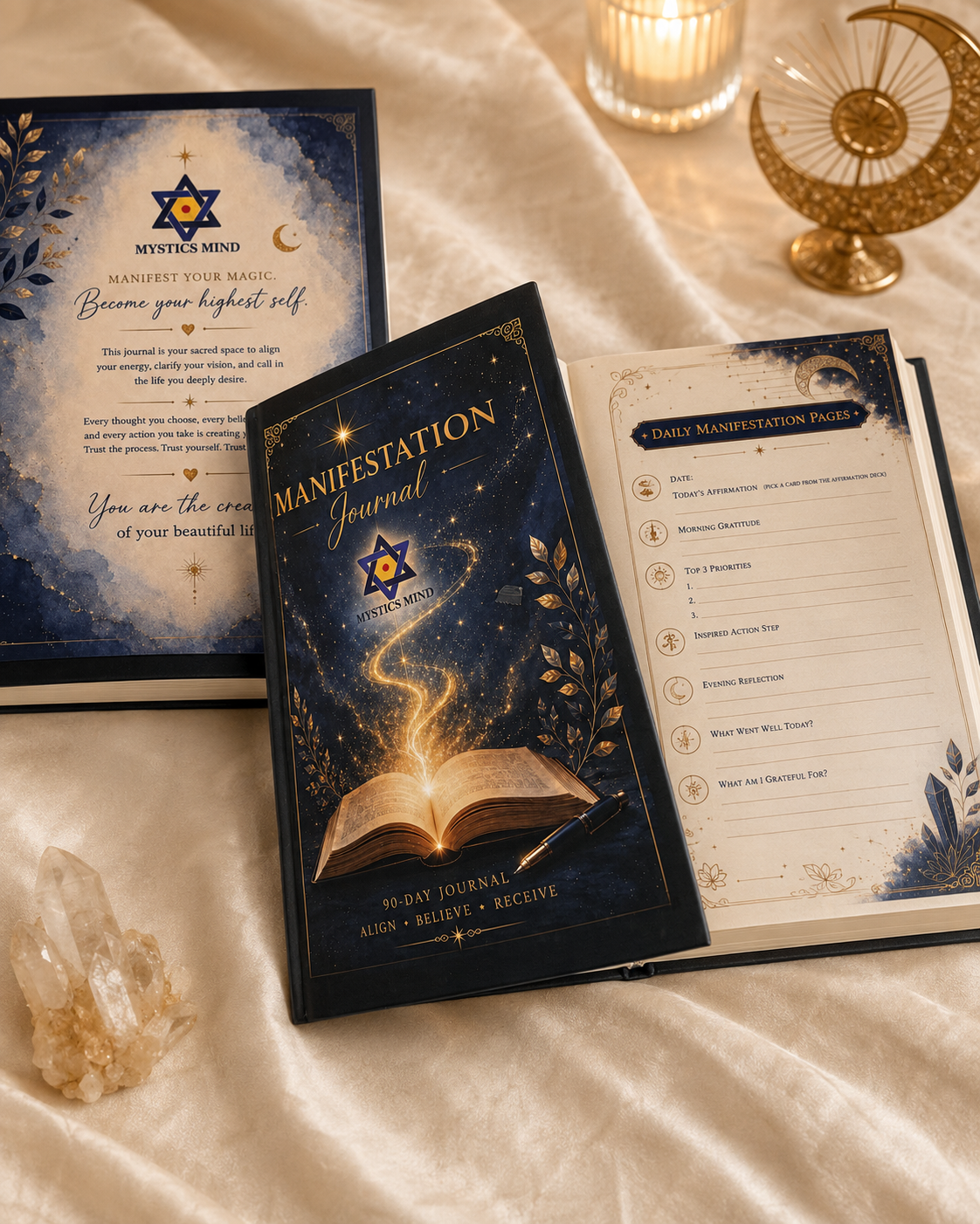 Manifest Your Best Life – Guided Affirmation & Self-Reflection Journal