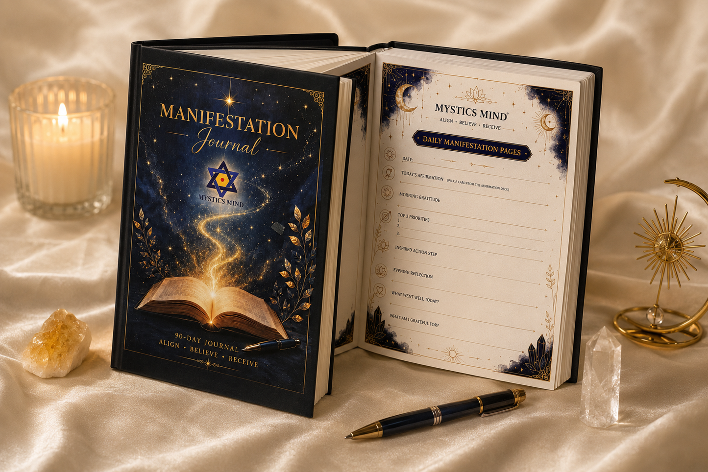 Manifest Your Best Life – Guided Affirmation & Self-Reflection Journal