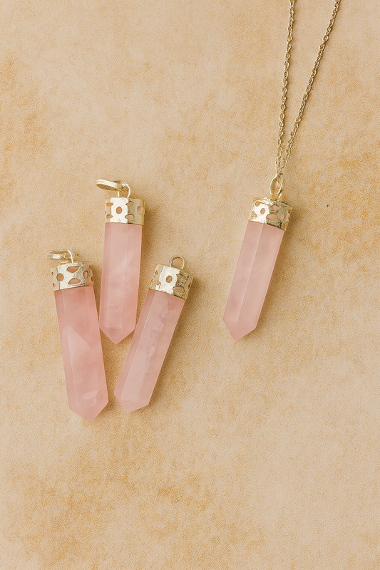 Rose quartz pendant