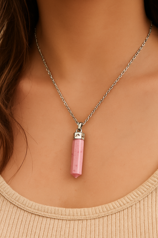 RHODO CROSITE PENDANT