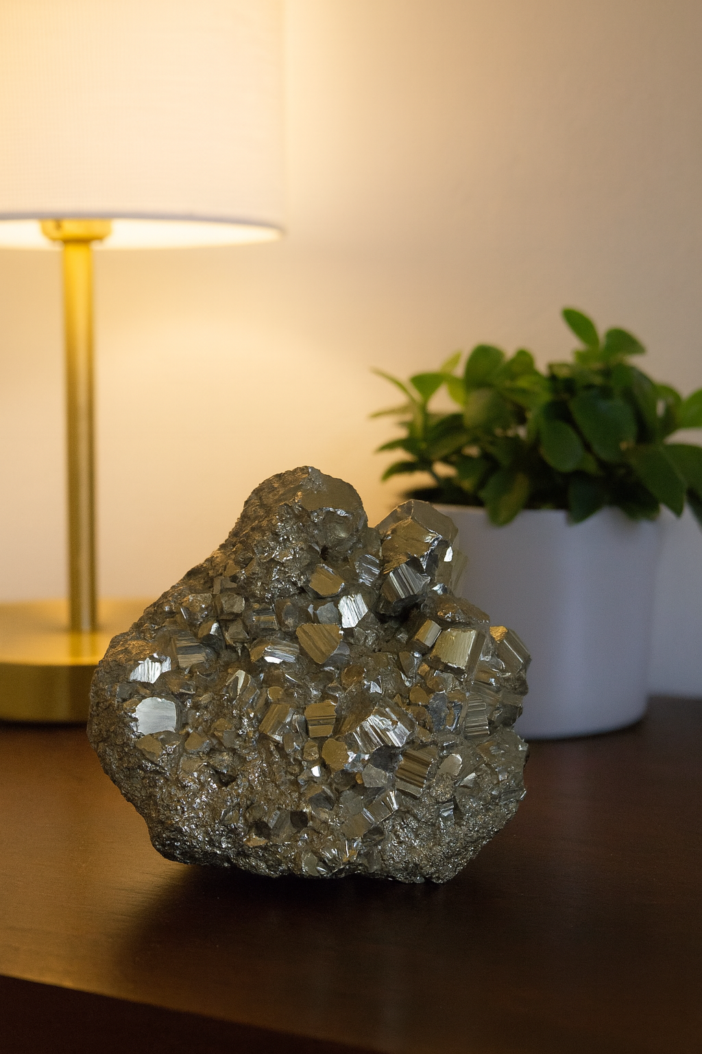 GOLDEN PYRITE STONE CLUSTER