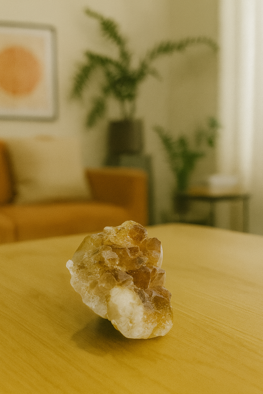 CITRINE CLUSTER STONE