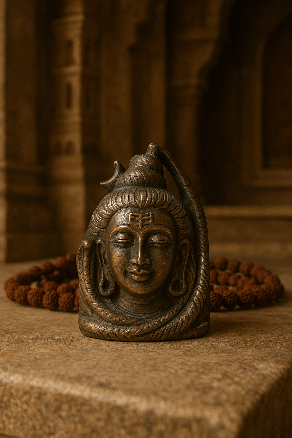 golden pyrite shiva head