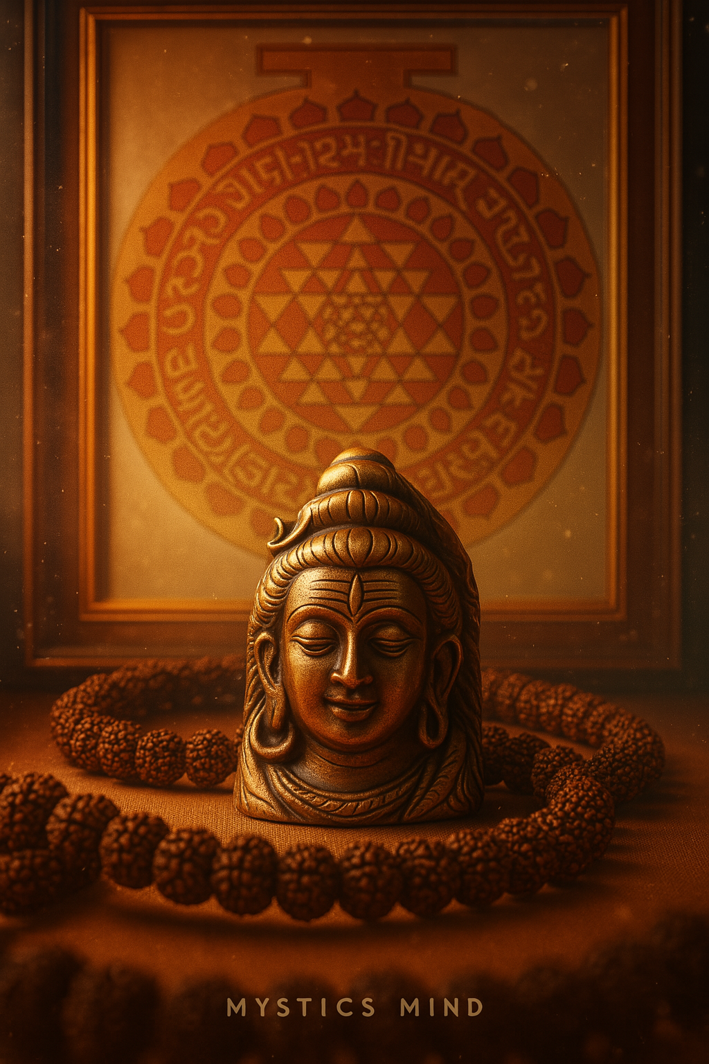 golden pyrite shiva head