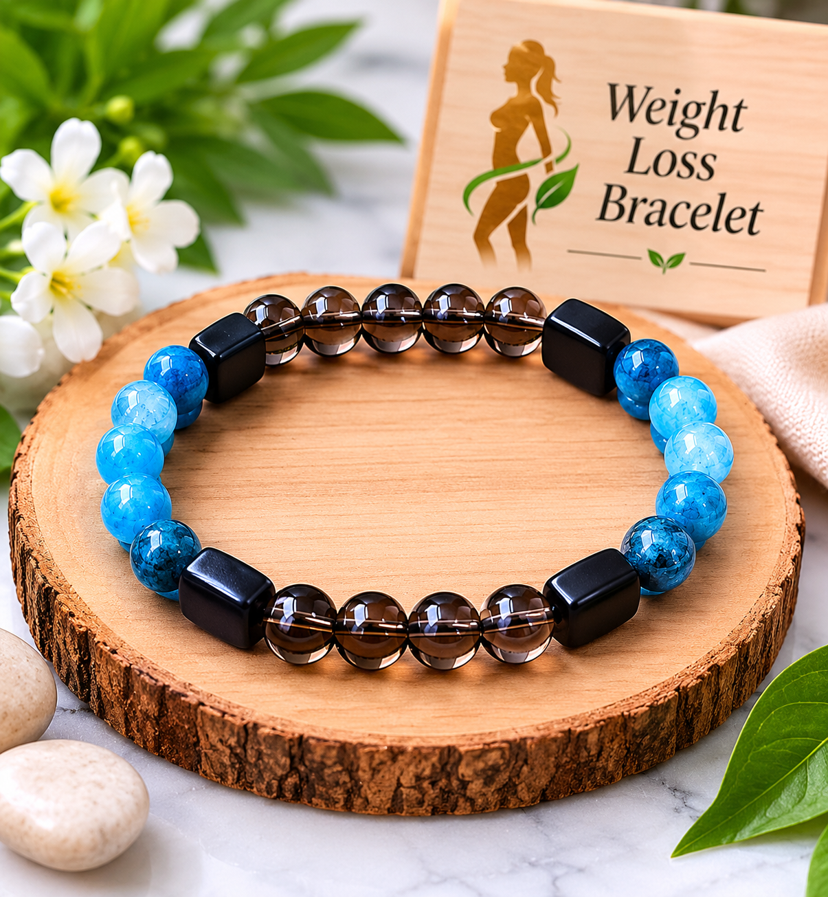 Natural Weight Loss Healing Bracelet for Wellness, Motivation & Healthy Living