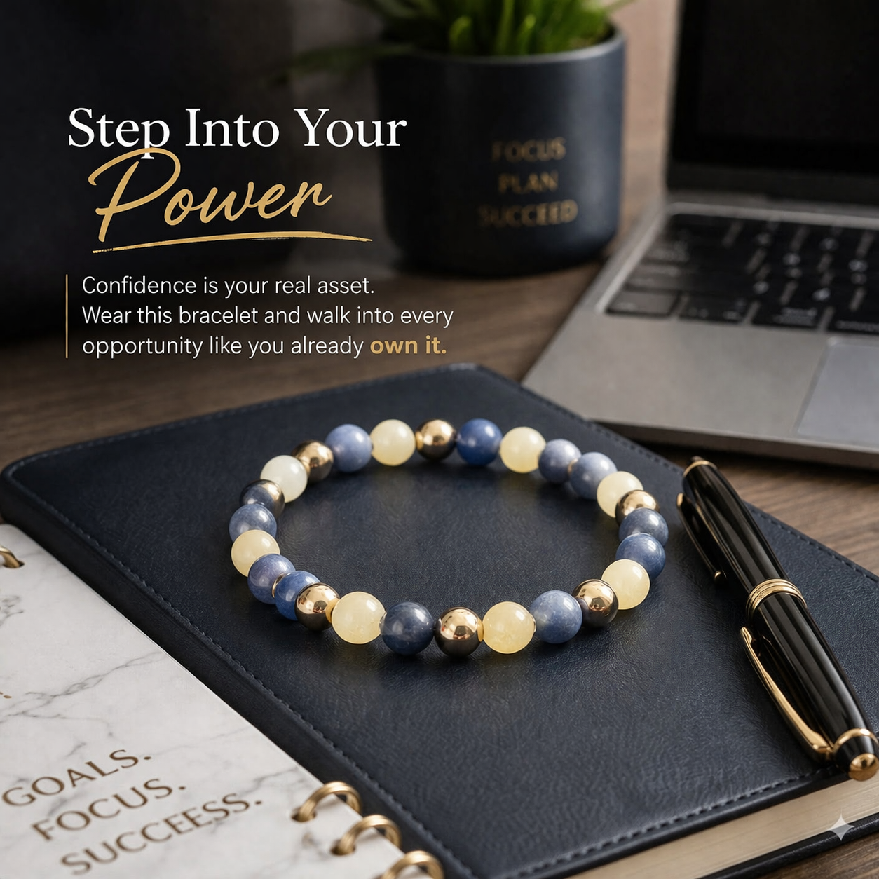 Virgo Zodiac Bracelet – Focus, Clarity & Wealth Energy Crystal Bracelet