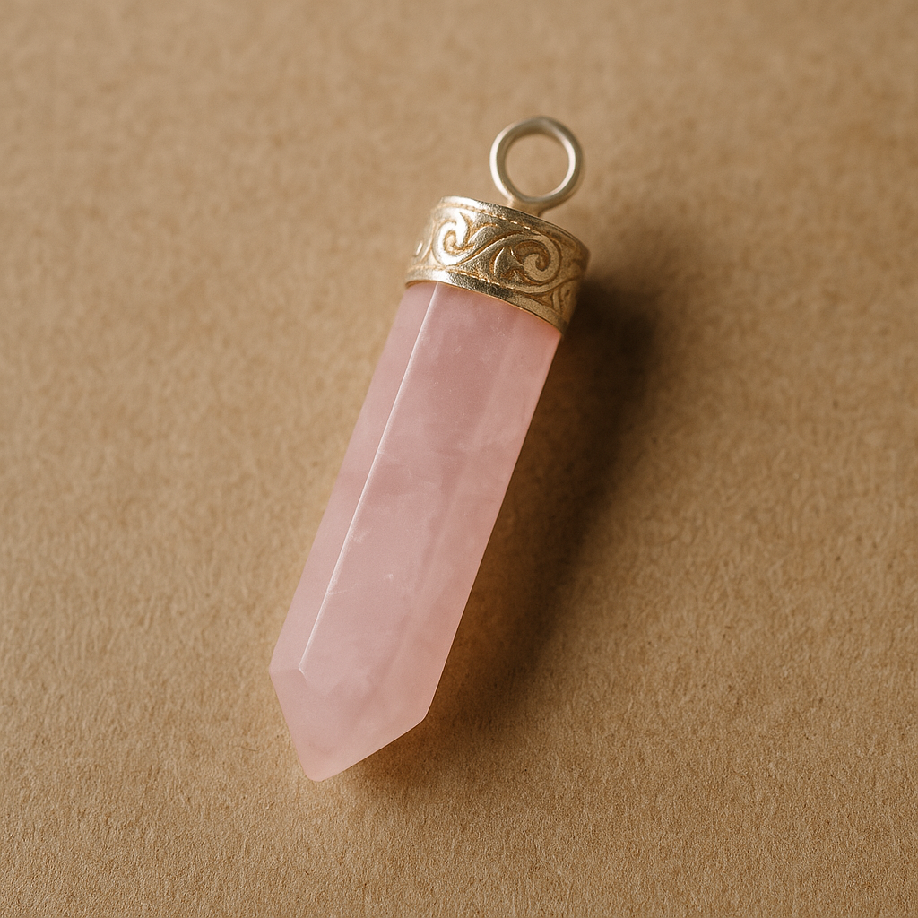 Rose quartz pendant